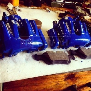 Bremssattellack Set - RS Blau