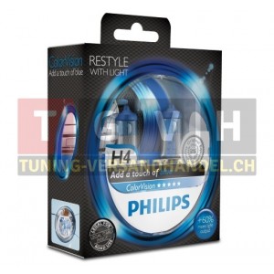 Fahrzeuglampe - Philips Color Vision H4 - Blau