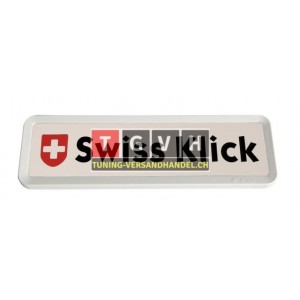 Swissklick - Nummernrahmen Langformat weiss
