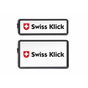 Swissklick - Nummernrahmen Hochformat Schwarz