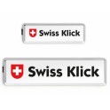 Swissklick - Nummernrahmen Langformat Chrom glanz